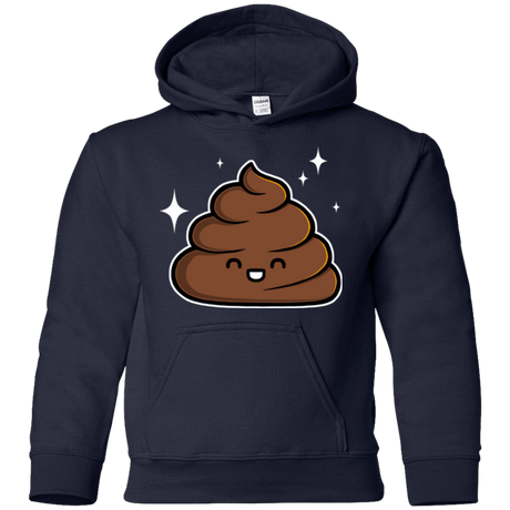 Sweatshirts Navy / YS Cutie Poop Youth Hoodie