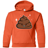 Sweatshirts Orange / YS Cutie Poop Youth Hoodie