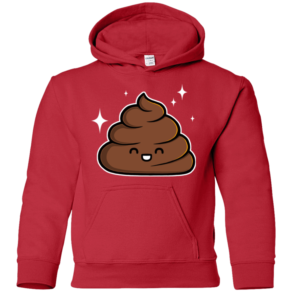 Sweatshirts Red / YS Cutie Poop Youth Hoodie
