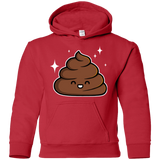 Sweatshirts Red / YS Cutie Poop Youth Hoodie
