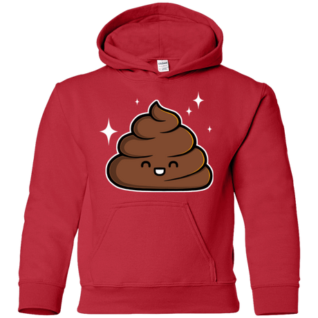 Sweatshirts Red / YS Cutie Poop Youth Hoodie