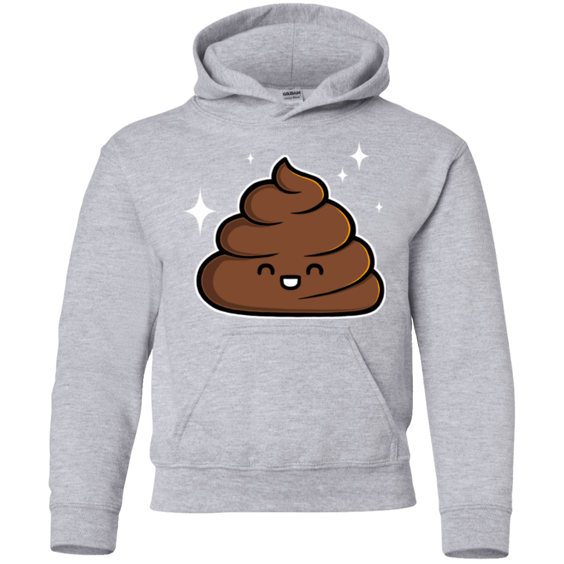Sweatshirts Sport Grey / YS Cutie Poop Youth Hoodie