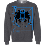 Sweatshirts Dark Heather / S Cyber Helmet Rokkuman Crewneck Sweatshirt