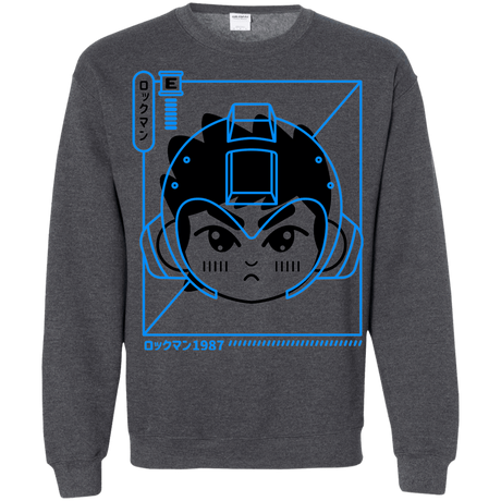 Sweatshirts Dark Heather / S Cyber Helmet Rokkuman Crewneck Sweatshirt