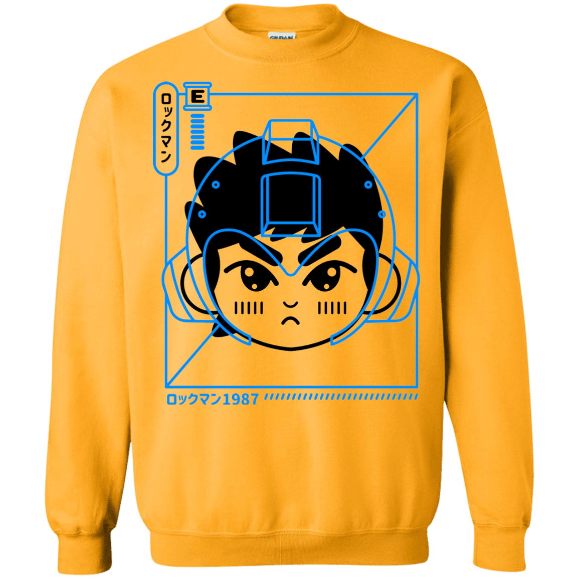 Sweatshirts Gold / S Cyber Helmet Rokkuman Crewneck Sweatshirt