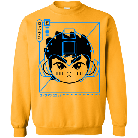 Sweatshirts Gold / S Cyber Helmet Rokkuman Crewneck Sweatshirt