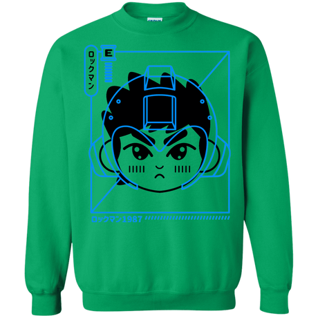 Sweatshirts Irish Green / S Cyber Helmet Rokkuman Crewneck Sweatshirt