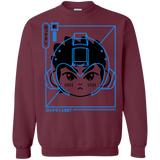 Sweatshirts Maroon / S Cyber Helmet Rokkuman Crewneck Sweatshirt