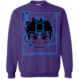 Sweatshirts Purple / S Cyber Helmet Rokkuman Crewneck Sweatshirt