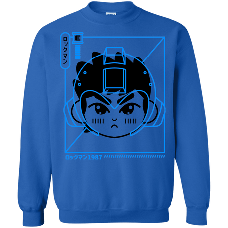 Sweatshirts Royal / S Cyber Helmet Rokkuman Crewneck Sweatshirt