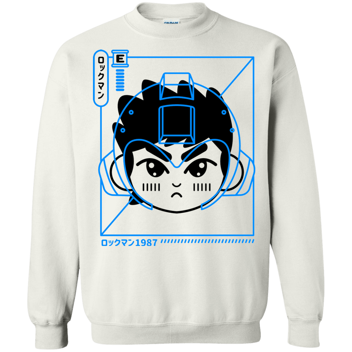 Sweatshirts White / S Cyber Helmet Rokkuman Crewneck Sweatshirt