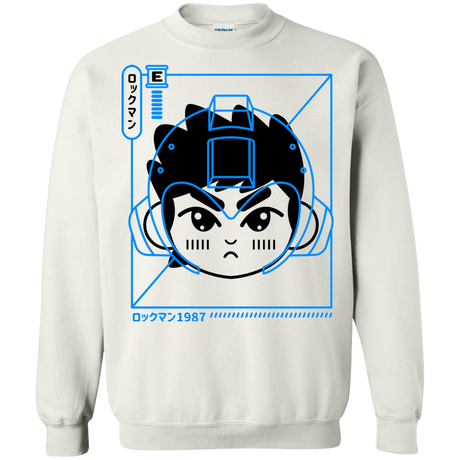 Sweatshirts White / S Cyber Helmet Rokkuman Crewneck Sweatshirt