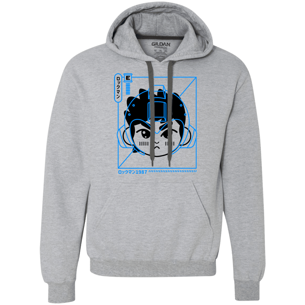 Sweatshirts Sport Grey / S Cyber Helmet Rokkuman Premium Fleece Hoodie