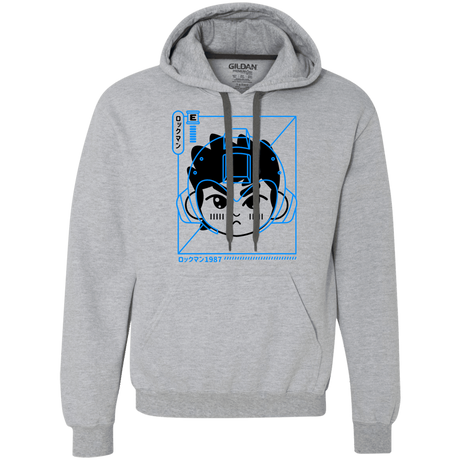 Sweatshirts Sport Grey / S Cyber Helmet Rokkuman Premium Fleece Hoodie