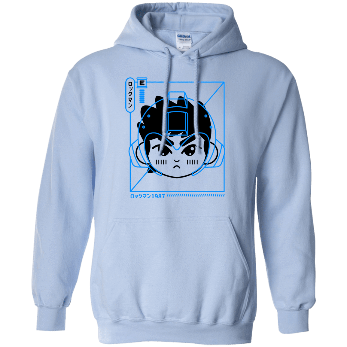 Sweatshirts Light Blue / S Cyber Helmet Rokkuman Pullover Hoodie