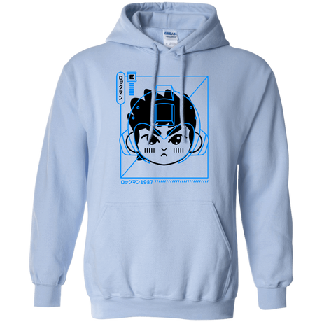 Sweatshirts Light Blue / S Cyber Helmet Rokkuman Pullover Hoodie
