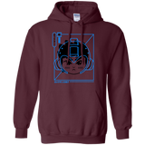 Sweatshirts Maroon / S Cyber Helmet Rokkuman Pullover Hoodie