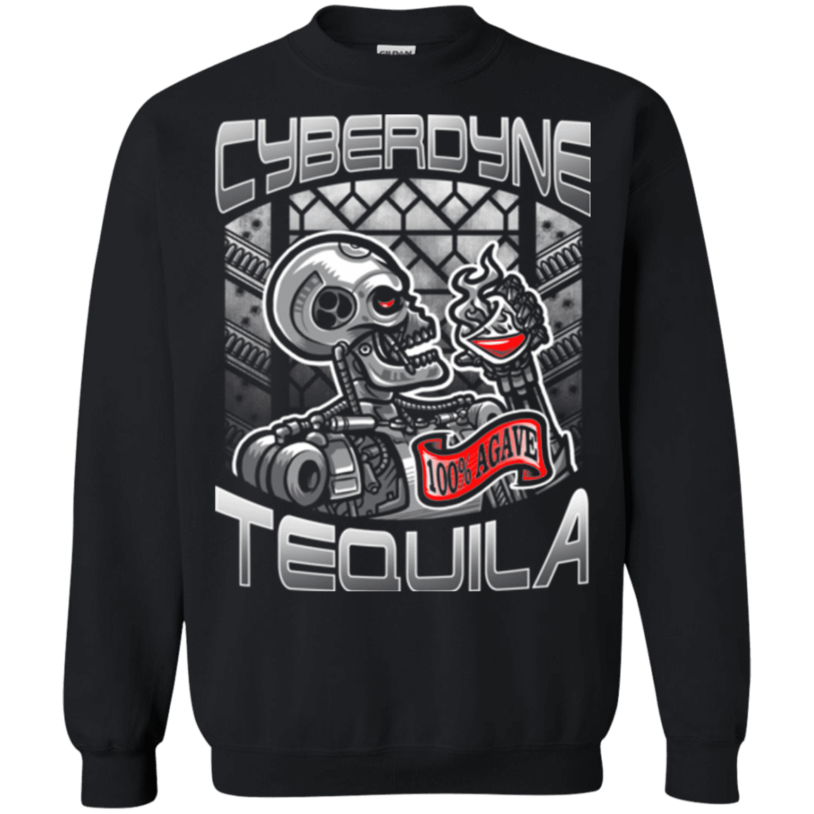Sweatshirts Black / Small Cyberdyne Whiskey Crewneck Sweatshirt