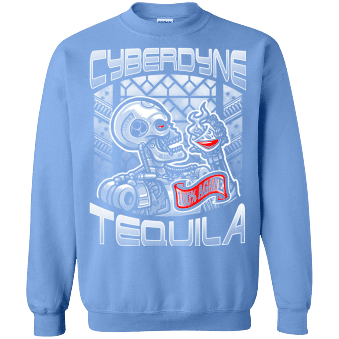 Sweatshirts Carolina Blue / Small Cyberdyne Whiskey Crewneck Sweatshirt