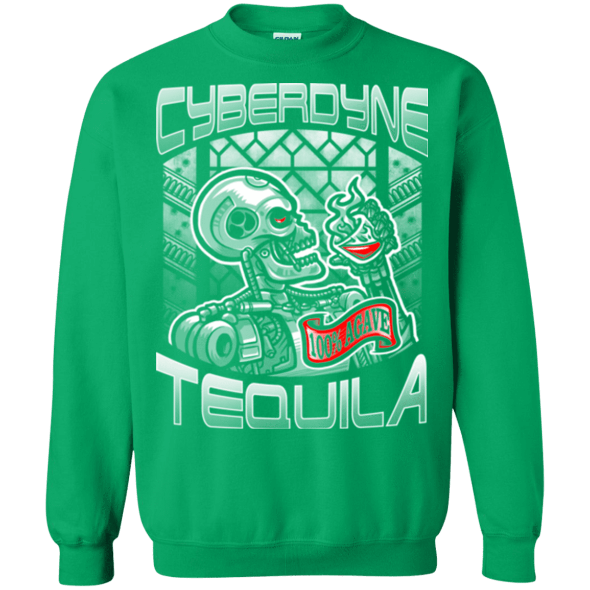 Sweatshirts Irish Green / Small Cyberdyne Whiskey Crewneck Sweatshirt