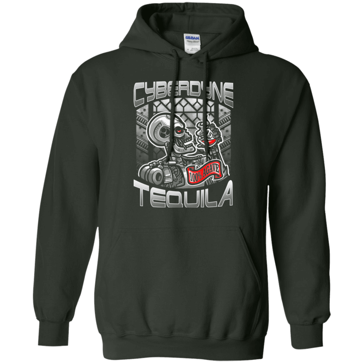 Sweatshirts Forest Green / Small Cyberdyne Whiskey Pullover Hoodie