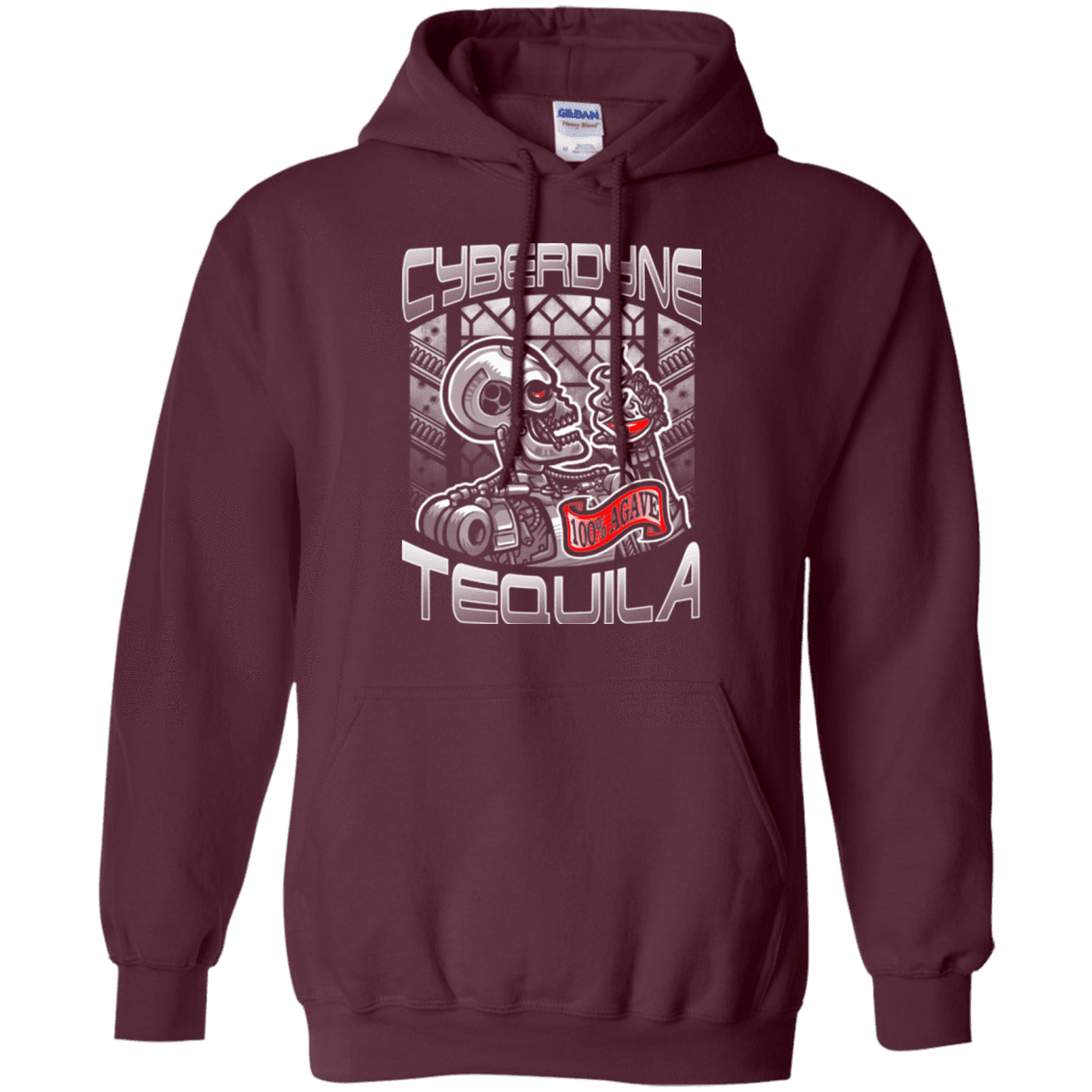 Sweatshirts Maroon / Small Cyberdyne Whiskey Pullover Hoodie