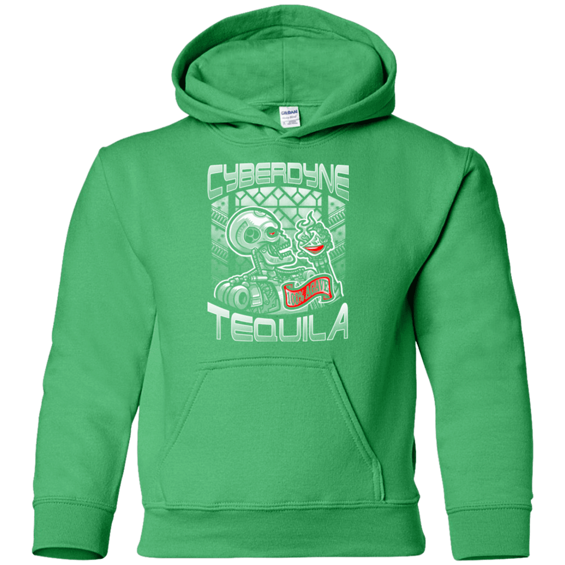 Sweatshirts Irish Green / YS Cyberdyne Whiskey Youth Hoodie