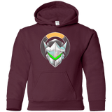 Sweatshirts Maroon / YS Cyborg Ninja Youth Hoodie