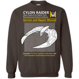 Sweatshirts Dark Chocolate / Small CYLON RAIDER SERVICE & REPAIR MANUAL Crewneck Sweatshirt