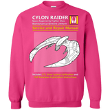 Sweatshirts Heliconia / Small CYLON RAIDER SERVICE & REPAIR MANUAL Crewneck Sweatshirt