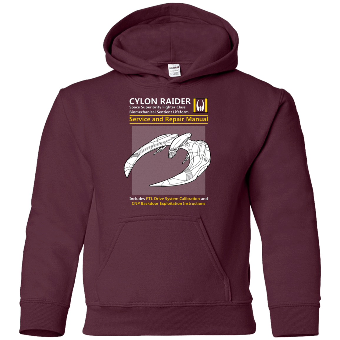 Sweatshirts Maroon / YS CYLON RAIDER SERVICE & REPAIR MANUAL Youth Hoodie