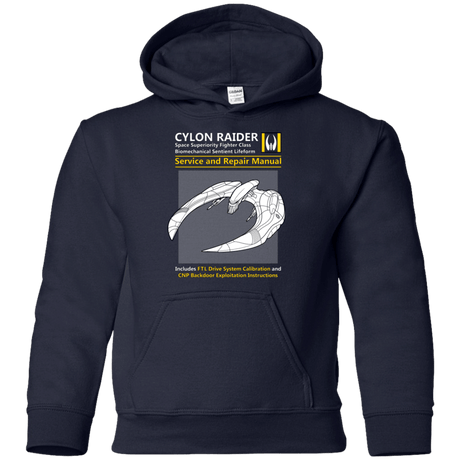 Sweatshirts Navy / YS CYLON RAIDER SERVICE & REPAIR MANUAL Youth Hoodie