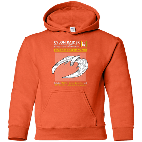 Sweatshirts Orange / YS CYLON RAIDER SERVICE & REPAIR MANUAL Youth Hoodie