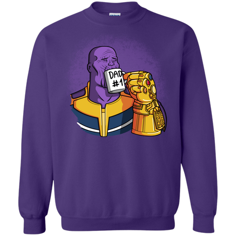 Sweatshirts Purple / S Dad 1 Crewneck Sweatshirt
