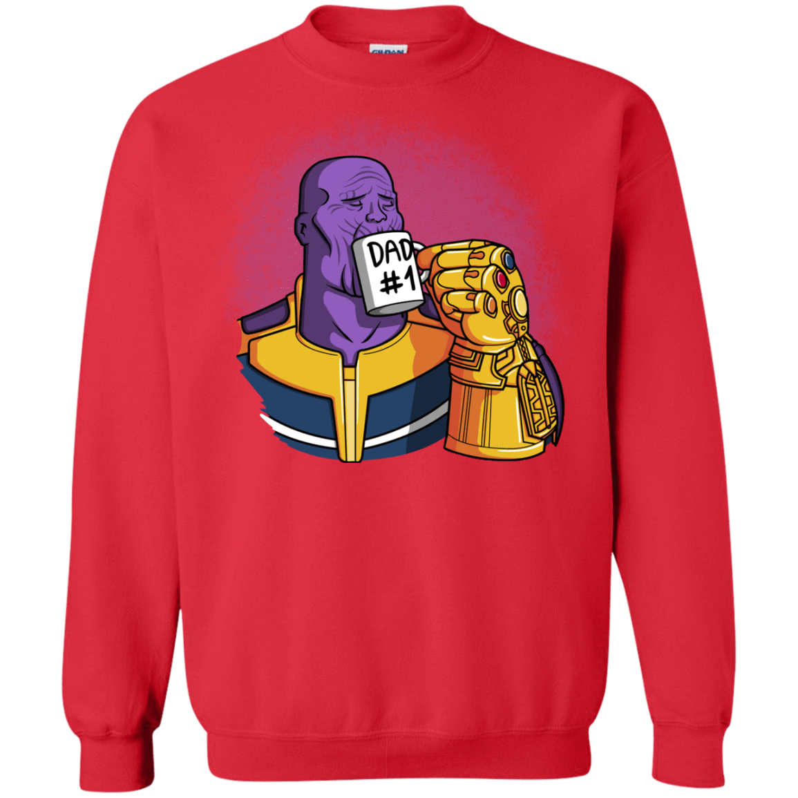 Sweatshirts Red / S Dad 1 Crewneck Sweatshirt