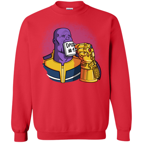 Sweatshirts Red / S Dad 1 Crewneck Sweatshirt