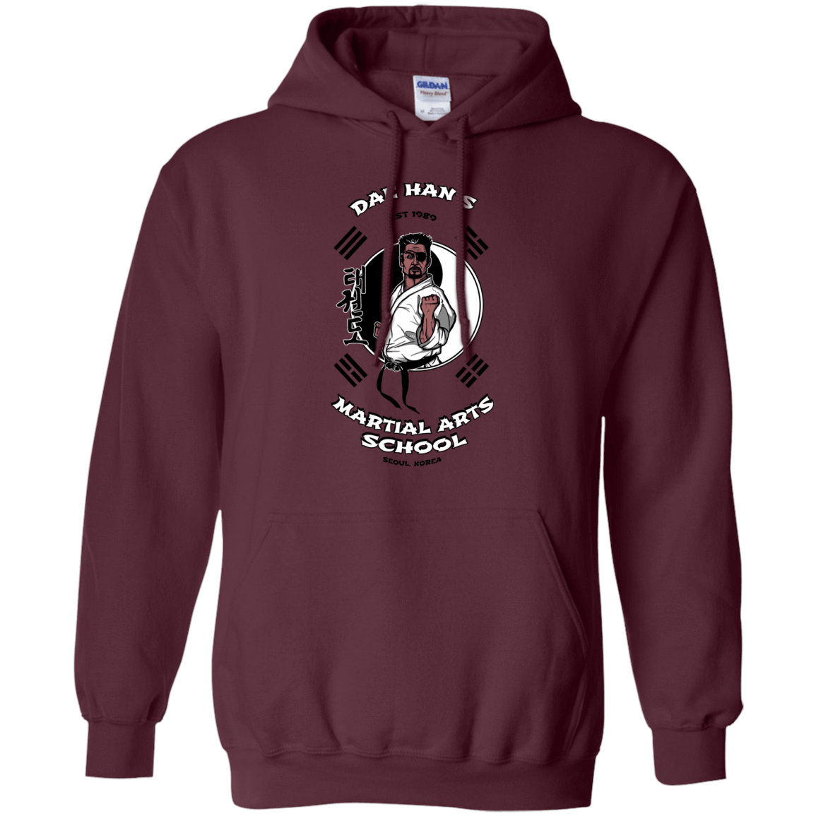 Sweatshirts Maroon / S Dae Hans Martial Arts Pullover Hoodie