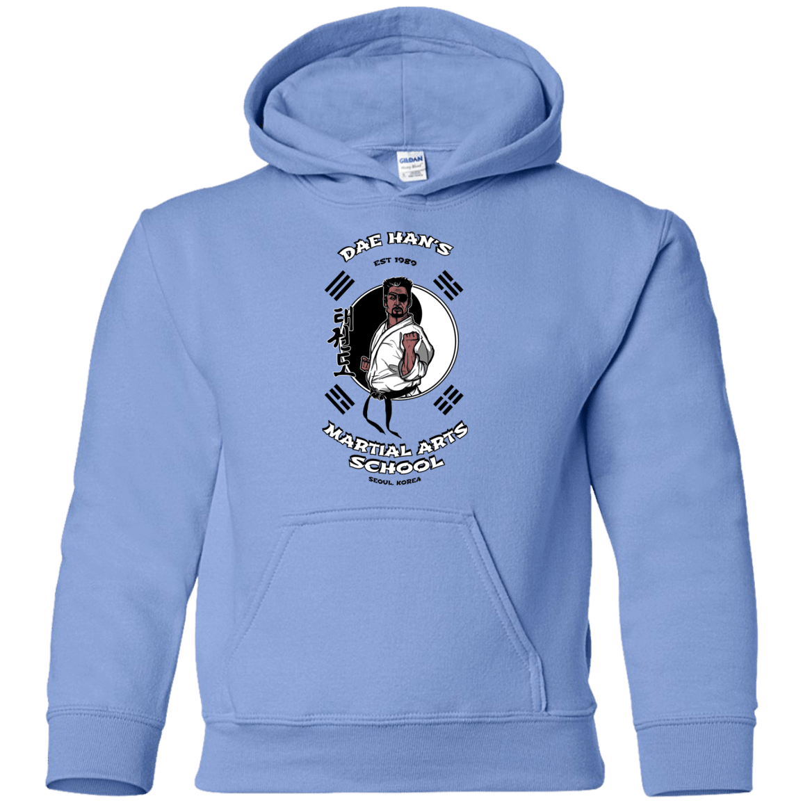 Sweatshirts Carolina Blue / YS Dae Hans Martial Arts Youth Hoodie