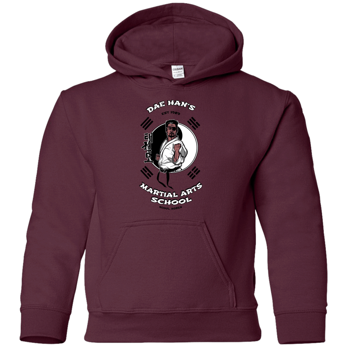 Sweatshirts Maroon / YS Dae Hans Martial Arts Youth Hoodie