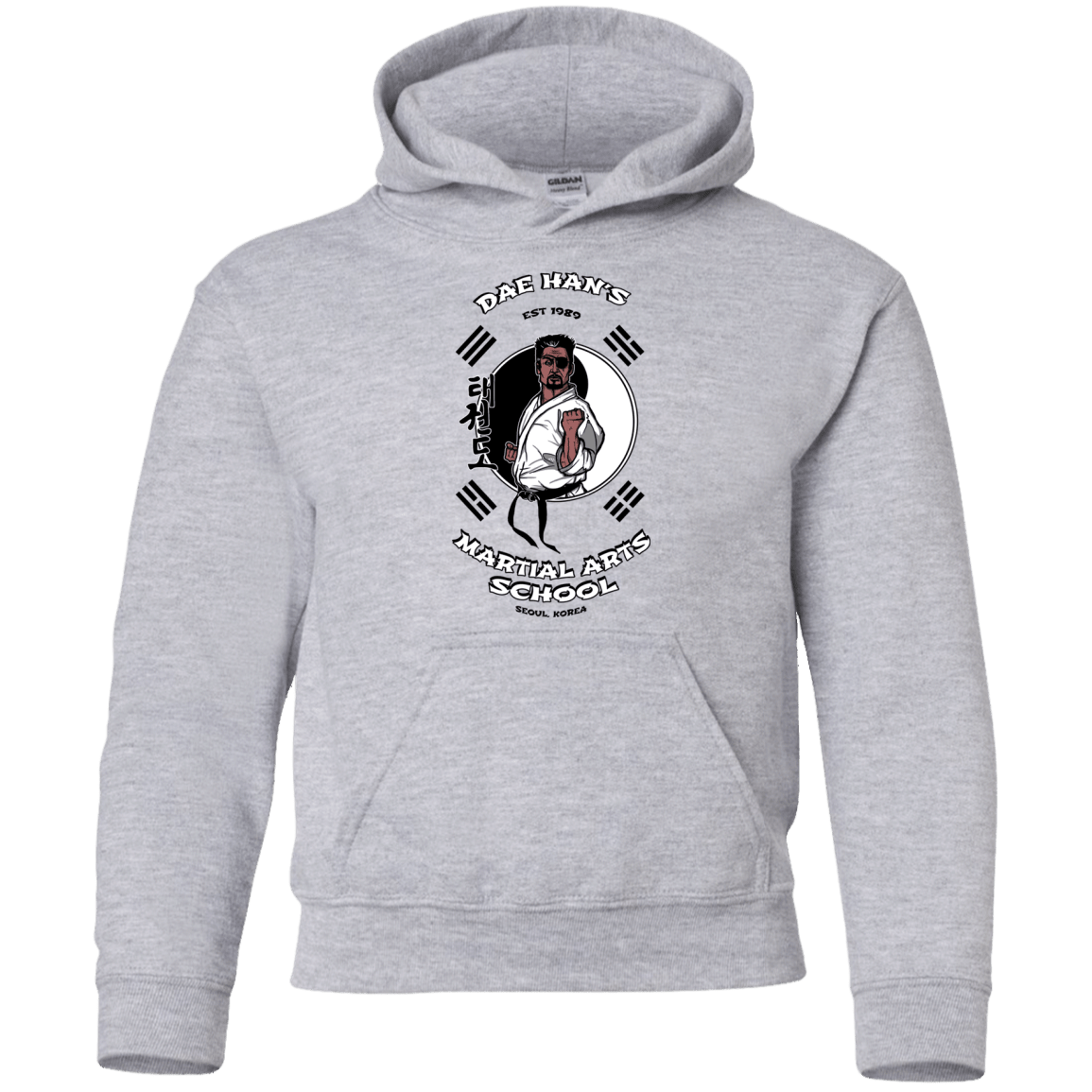 Sweatshirts Sport Grey / YS Dae Hans Martial Arts Youth Hoodie