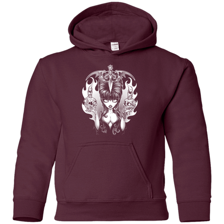 Sweatshirts Maroon / YS Dagger Of Darkness Youth Hoodie