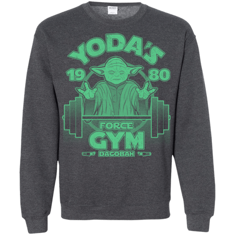 Sweatshirts Dark Heather / Small Dagobah Gym Crewneck Sweatshirt