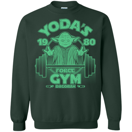 Sweatshirts Forest Green / Small Dagobah Gym Crewneck Sweatshirt