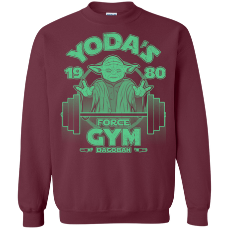 Sweatshirts Maroon / Small Dagobah Gym Crewneck Sweatshirt