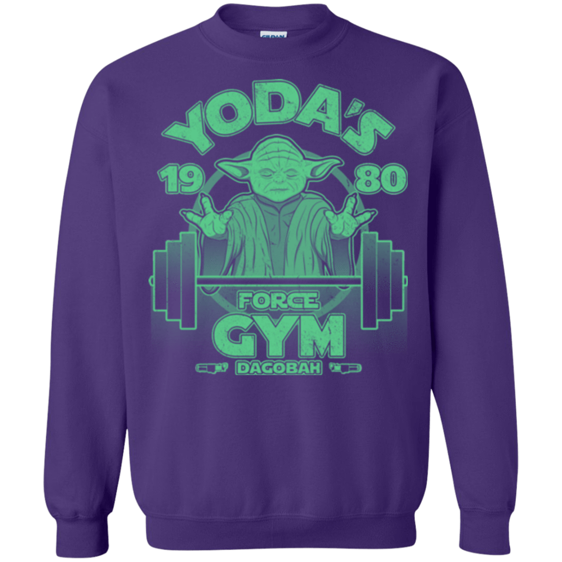 Sweatshirts Purple / Small Dagobah Gym Crewneck Sweatshirt