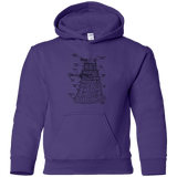 Sweatshirts Purple / YS Dalek Plan Youth Hoodie