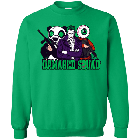 Sweatshirts Irish Green / Small Damaged Squad Crewneck Sweatshirt