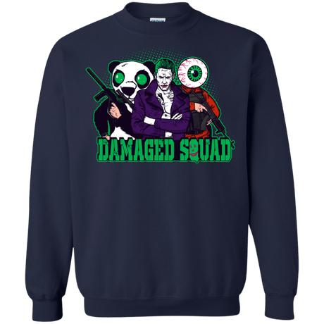 Sweatshirts Navy / Small Damaged Squad Crewneck Sweatshirt