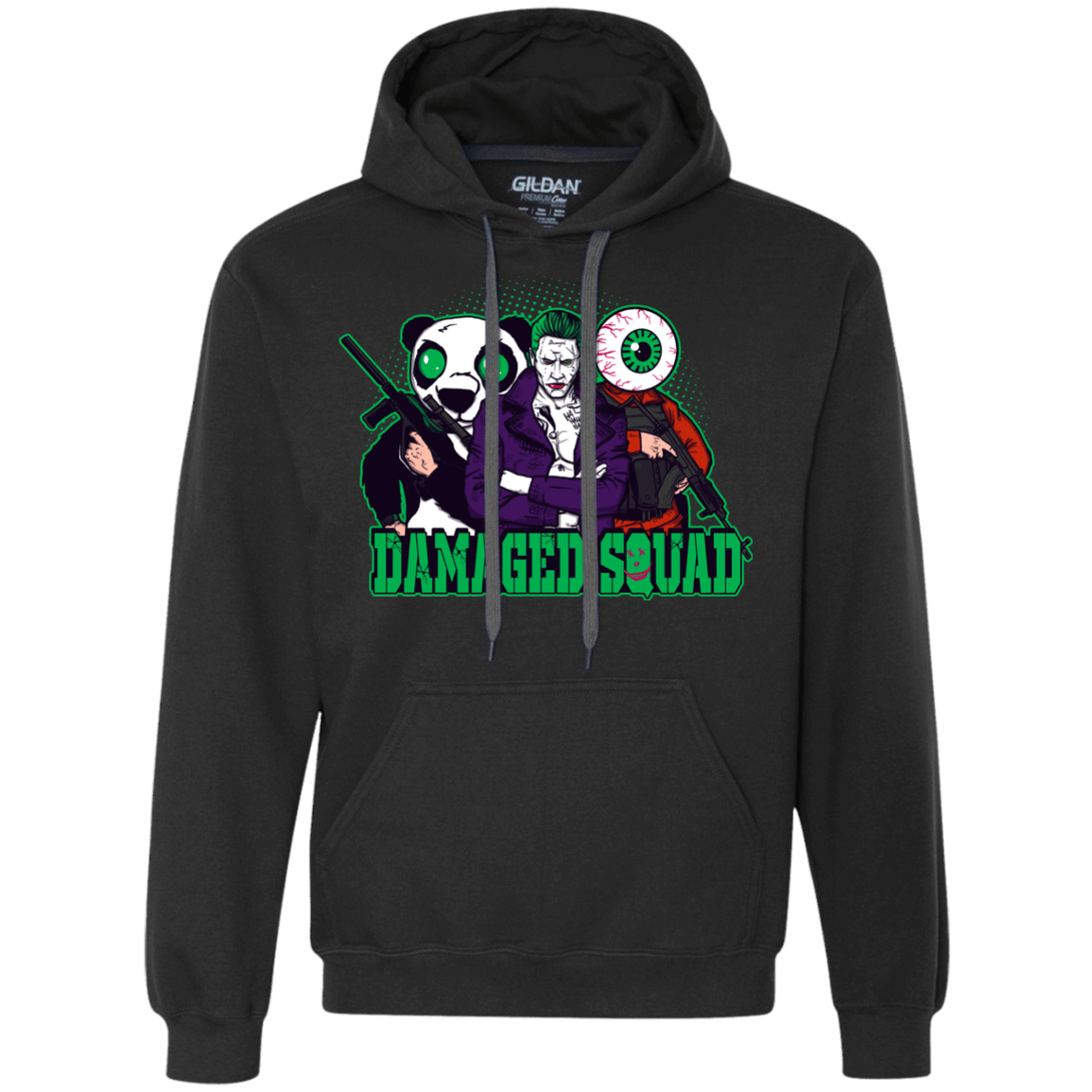 Sweatshirts Black / Small Damaged Squad Premium Fleece Hoodie