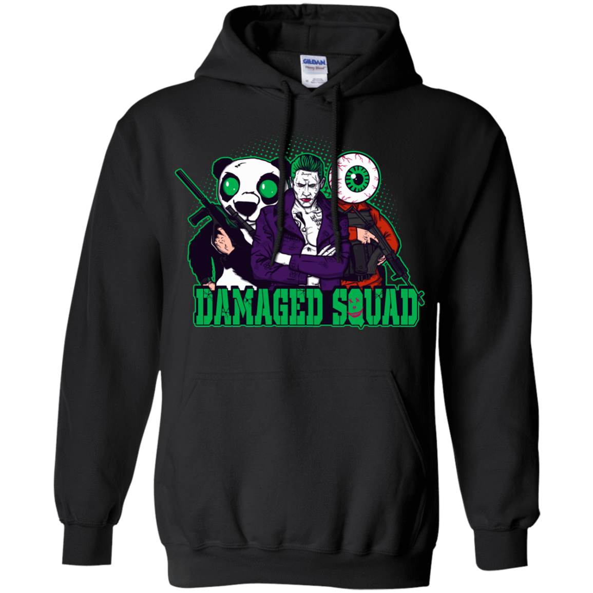 Sweatshirts Black / Small Damaged Squad Pullover Hoodie